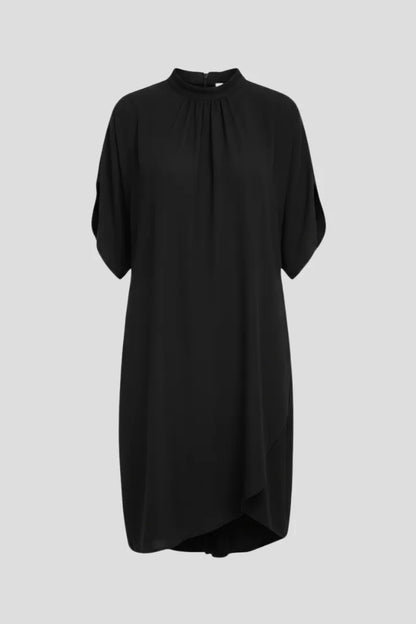 Women’s Elegant Casual Mini Wedding Guest Dress with Slit Sleeve