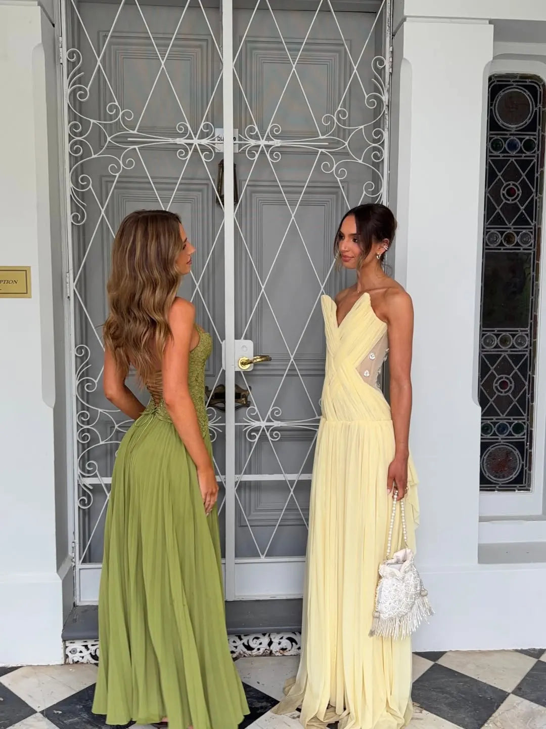Women’s Elegant Floral Maxi Wedding Guest Dress with Pleated Skirt
