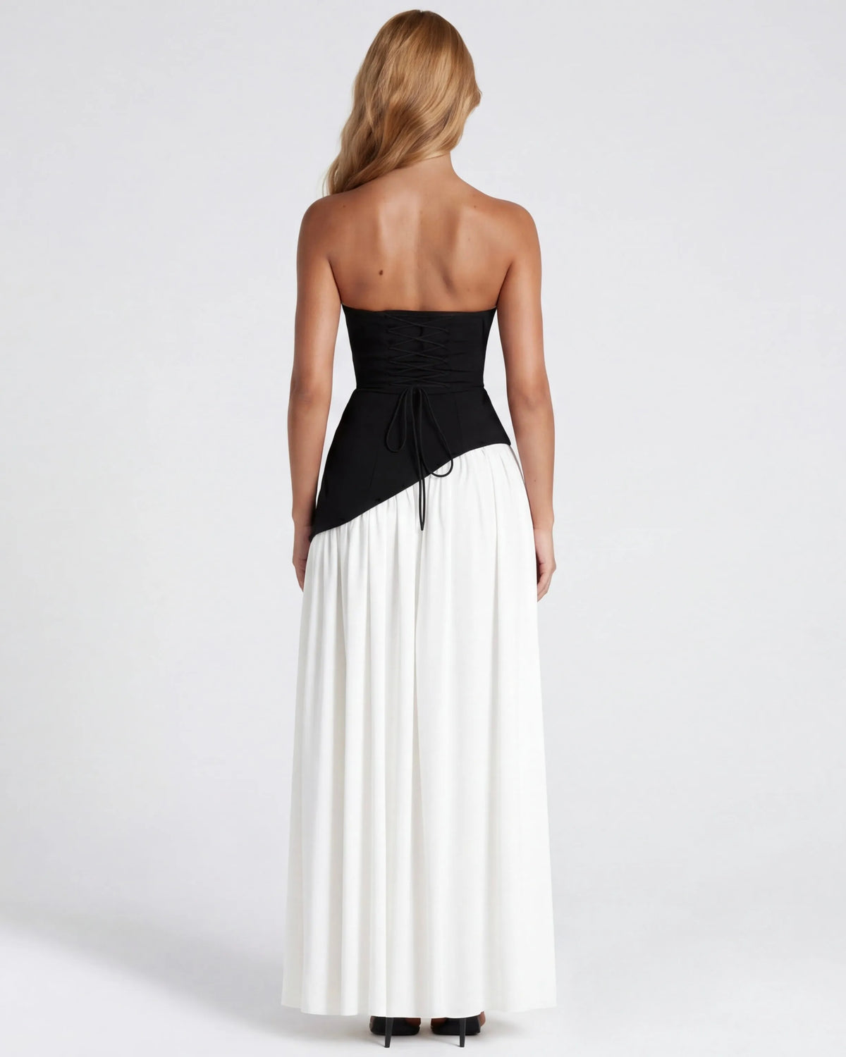 Women’s Elegant Flowy Maxi Wedding Guest Dress with Slit