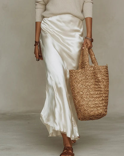 Women’s Elegant Long Sleeve Maxi Wedding Guest Dress with Sweater Set