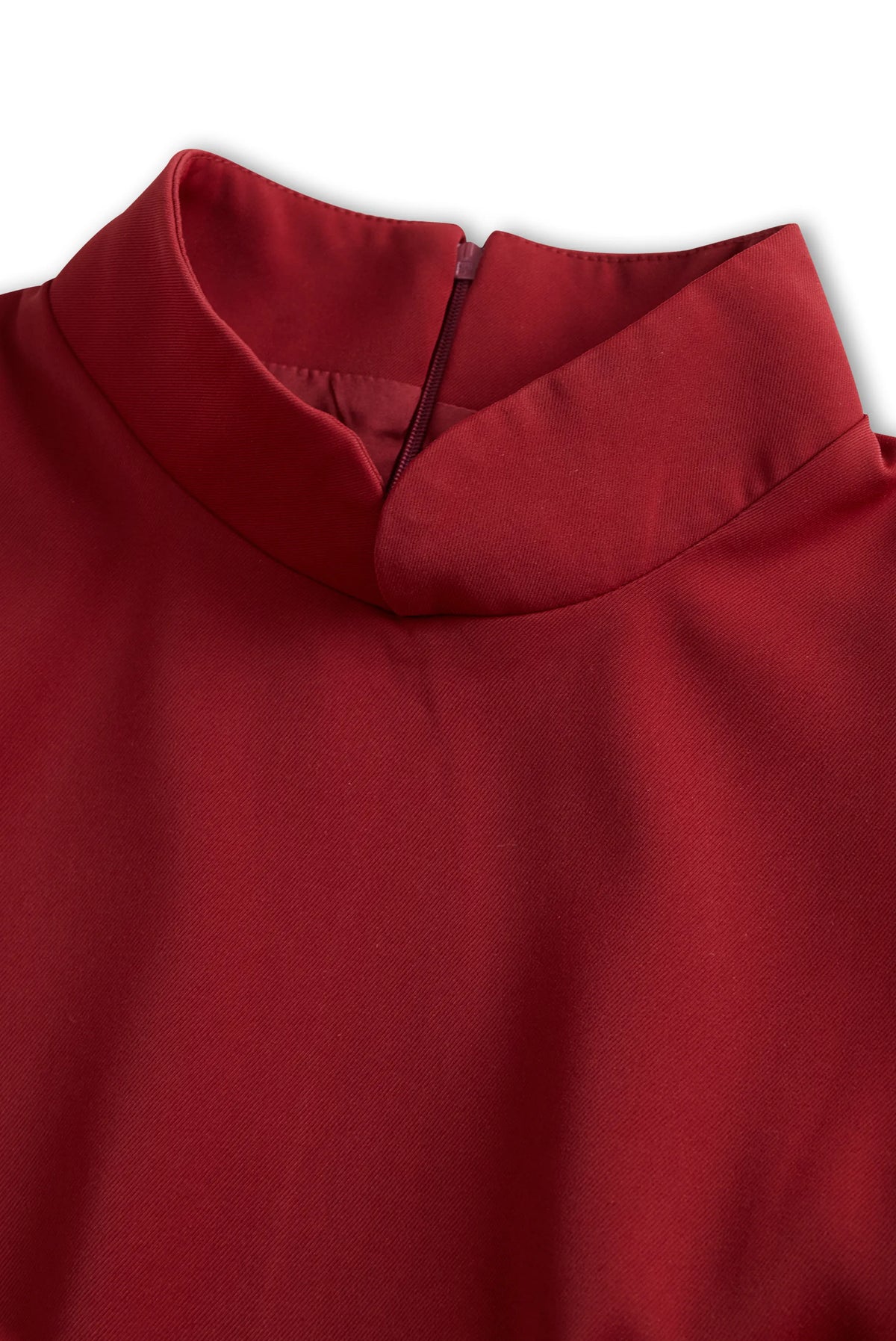 Women’s Elegant Long Sleeve Mini Cocktail Dress with High Neck