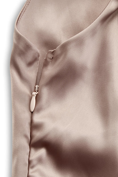 Women's Elegant One Shoulder Maxi Wedding Guest Dress with Ruched Details