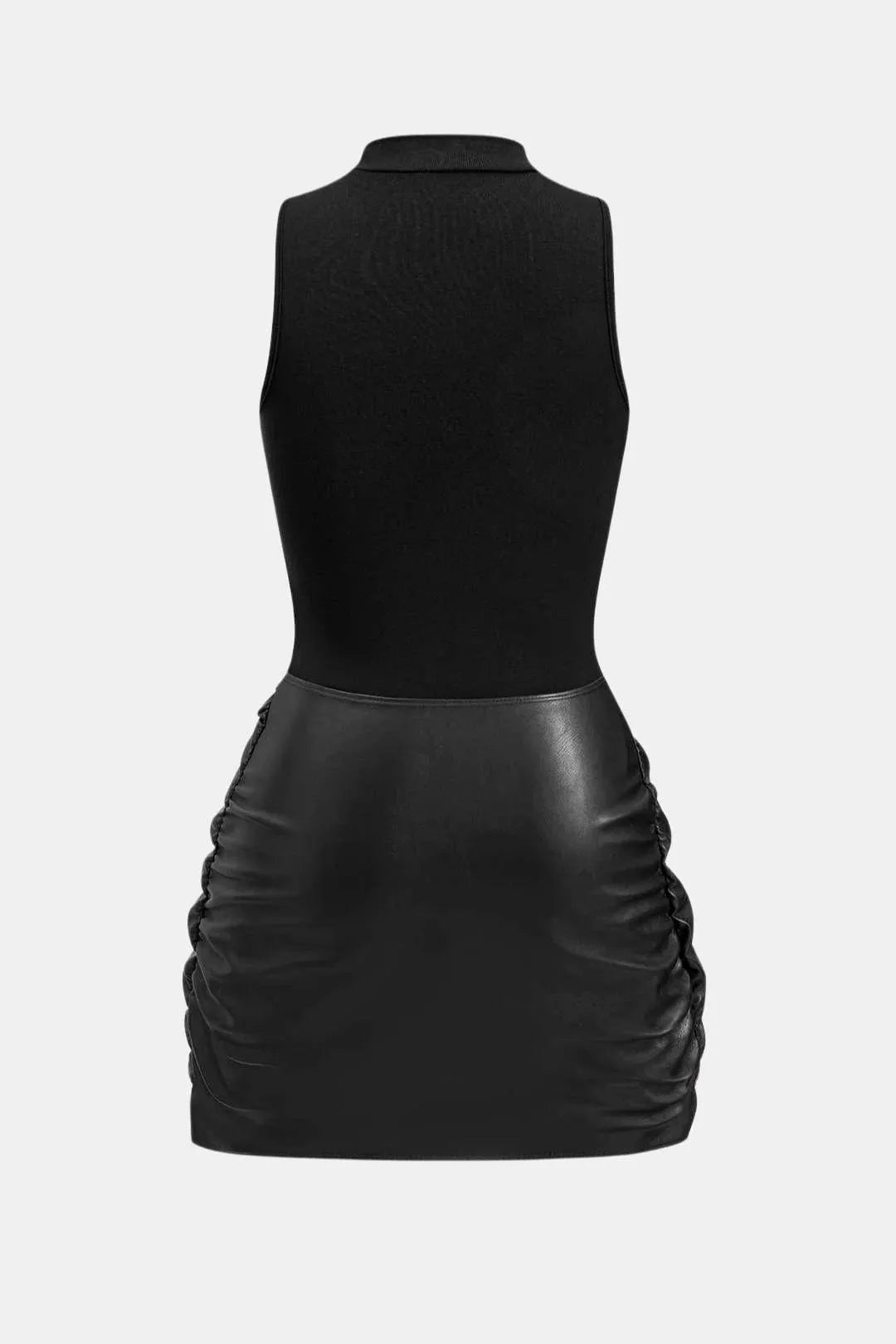 Women’s Elegant Sleeveless Mini Cocktail Dress with Tie Front