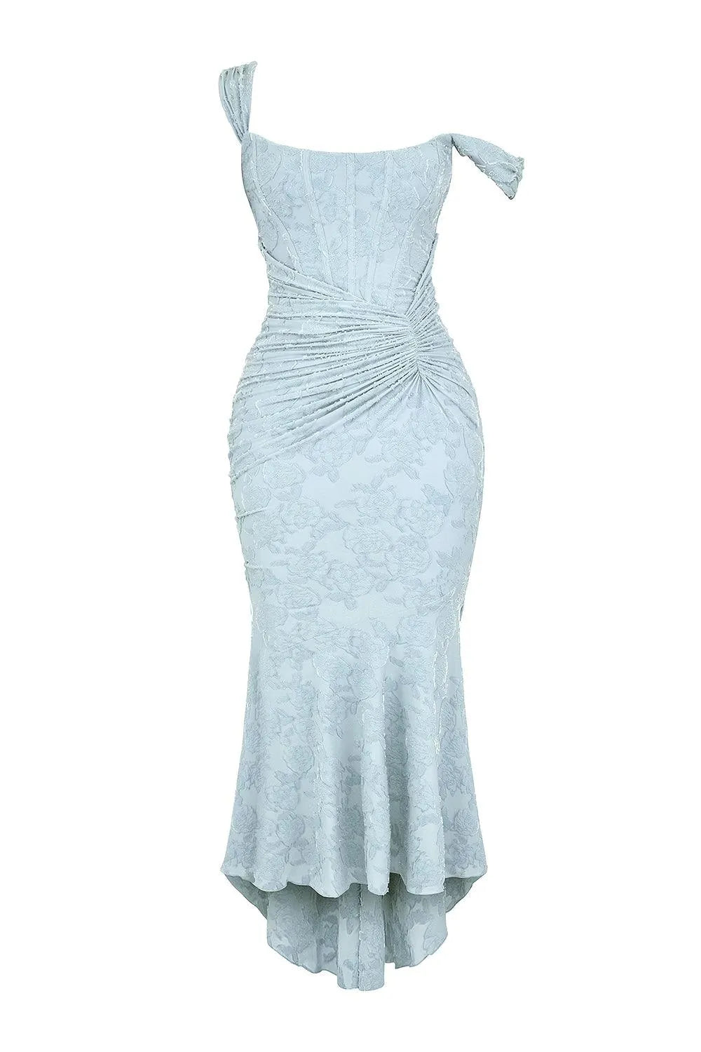 Women’s Elegant Vintage Maxi Wedding Guest Dress with Square Neck