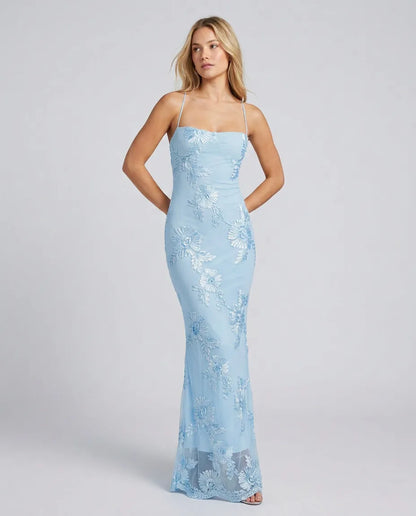 Women's Floral Elegant Maxi Wedding Guest Dress with Sweetheart Neckline