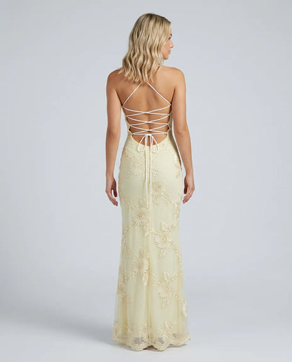 Women's Floral Elegant Maxi Wedding Guest Dress with Sweetheart Neckline