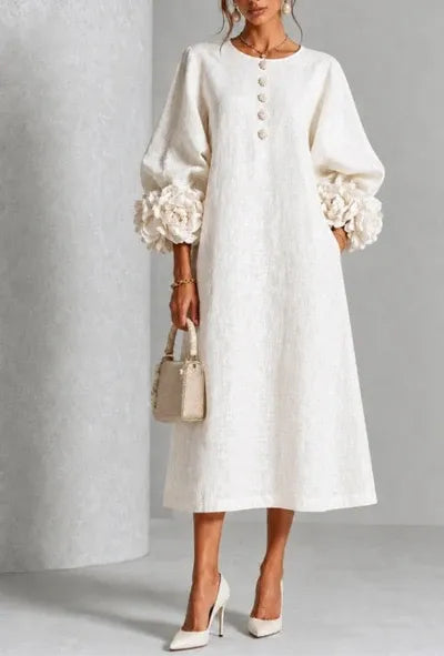 Women's Formal Casual Mini Cocktail Dress with Button-Up