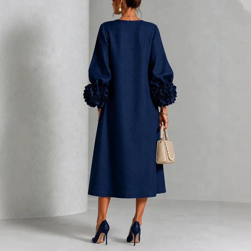 Women's Formal Casual Mini Cocktail Dress with Button-Up