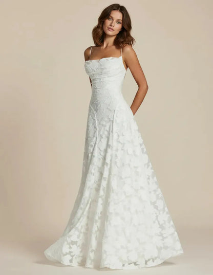 Women's Formal Evening Maxi Wedding Guest Dress with Cowl Neck