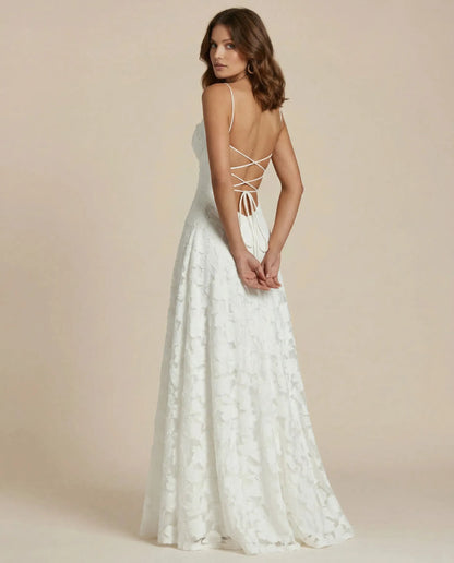 Women's Formal Evening Maxi Wedding Guest Dress with Cowl Neck