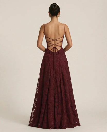 Women's Formal Evening Maxi Wedding Guest Dress with Cowl Neck