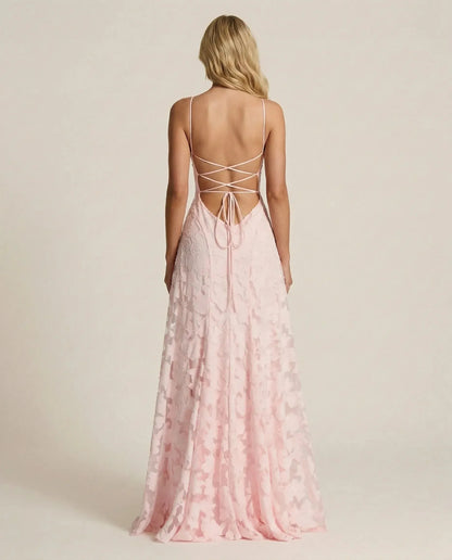 Women's Formal Evening Maxi Wedding Guest Dress with Cowl Neck