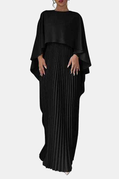 Women's Formal Evening Maxi Wedding Guest Dress with High Neck