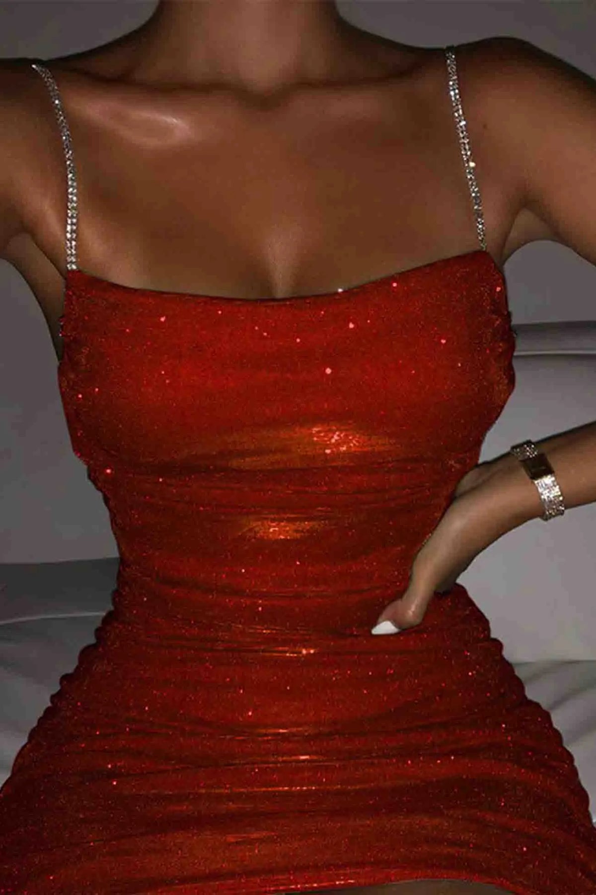 Women’s Formal Evening Mini Cocktail Dress with Ruched