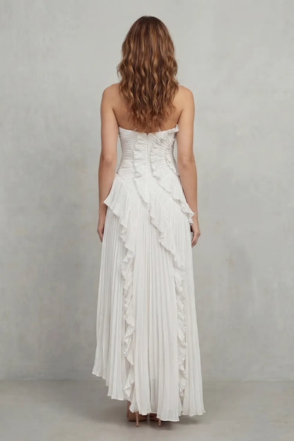 Women's Formal Party Maxi Wedding Guest Dress with Halter Neck