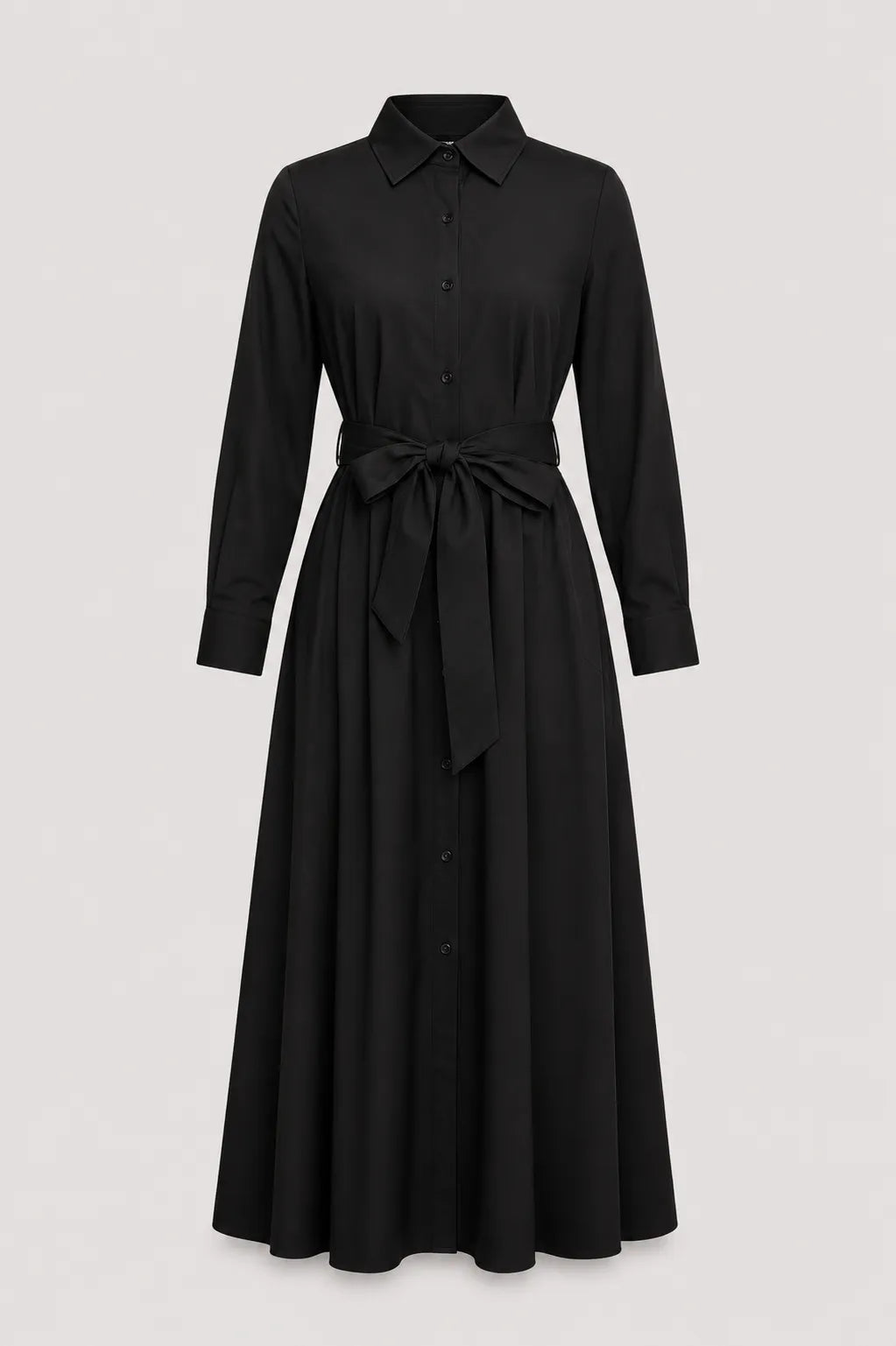 Women's Party A-Line Midi Wedding Guest Dress with Long Sleeve