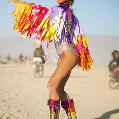 Women’s Party Evening Mini Cocktail Dress with Feather